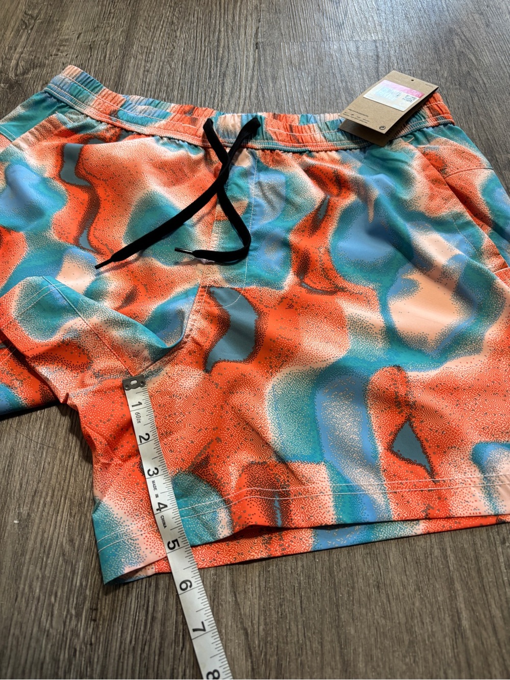 Nike Shorts Multifuncional Printed Men’s  Size L Blue Orange lightweight - Picture 10 of 11